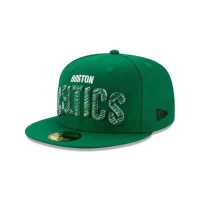 Sapca New Era Boston Celtics NBA Raised Threads 59FIFTY Fitted - Verzi